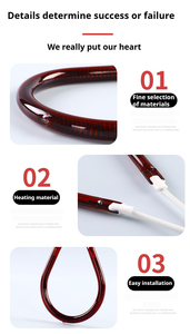 Nhà Máy Bán buôn Ruby thạch anh <span class=keywords><strong>Halogen</strong></span> 220V hồng ngoại nóng đèn bền sợi carbon ống năng lượng-hiệu quả bóng đèn - Product Image 3