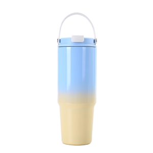 Termo de Acero Inoxidable 304 de 30oz, Nuevo Color Degradado, Doble Capa, Portátil para Exteriores, Botella para Auto, Aislamiento al Vacío, 6-12 Horas de Temperatura Constante - Product Image 6