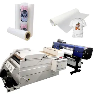 60Cm 2 Đầu CMYK + W Màu Sắc Máy In I3200 Bán Chạy Nhất Dtf Máy In Cho T-shirt In Ấn