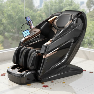 Fauteuil de massage zéro gravité intégral avec rail SL, canapé de massage électrique avec commande vocale, thérapie thermique et massage par airbag - Product Image 2