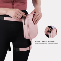 Sac de cuisse unisexe personnalisé en cuir PU imperméable, forme boîte, avec harnais, pochette banane, sangle de jambe et fermeture éclair