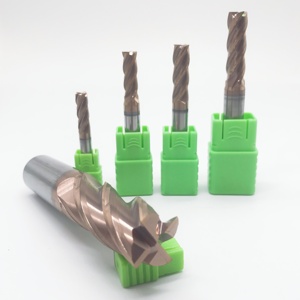 4 sáo phẳng cuối nhà máy Vonfram cacbua <span class=keywords><strong>CNC</strong></span> 35 ° góc Xoắn tùy chỉnh mô hình - Product Image 3