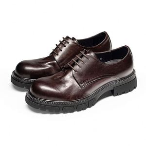 Nuevos Zapatos Casuales de Negocios para Hombre, con Cordones, de Lujo y a la Moda, Tallas Grandes 37-44, Aumentan la Estatura, Impermeables y Transpirables - Product Image 1