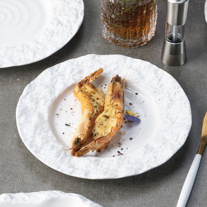 YAYU, Estilo Vintage, porcelana, forma de piedra, catering blanco, ensalada de sopa, plato hondo, tazón poco profundo, platos japoneses de cerámica - Product Image 3