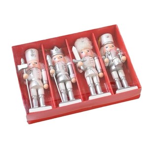 <span class=keywords><strong>Soldat</strong></span> Noël Taille 12cm Décoration de Noël <span class=keywords><strong>Casse</strong></span>-Noisette Pendentif Ensemble Argent Série Haut de Gamme Fournitures de Fête de Noël - Product Image 6