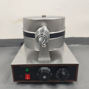Commercial Round <b>Waffle</b> Machine ZU-1W Non-Stick Electric <b>Waffle</b> <b>Maker</b> With Timer For Catering Equipment - Product Image 3