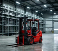 Carrello Elevatore Elettrico RONGYU RY100 da 2,5 Tonnellate con Batteria agli Ioni di Litio 60V/220V, Pneumatici Solidi, Traslatore Laterale Idraulico e Lunga Autonomia