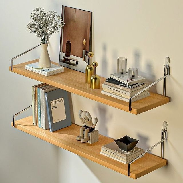 Modern Rustic White Wall Floating Shelf for Bedroom Living Room Dining Bathroom Wholesale Home Furniture
