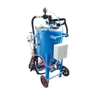 Manual type Abrasive liquid wet portable pressure Sand blasting pot sandblaster for sale for worldwide service