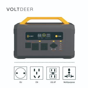 สถานีไฟฟ้าพกพา VOLTDEER 1200W สถานีสำรองไฟสำหรับตั้งแคมป์ แหล่งจ่ายไฟ E212 แบตเตอรี่ LiFeO4 รองรับการชาร์จหลายรูปแบบ - Product Image 5