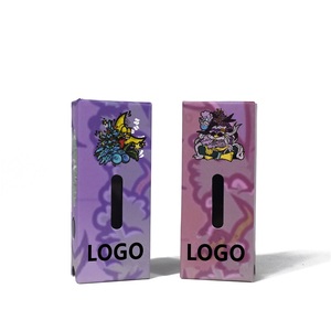 Luxury OEM Custom Logo 1ml Child Proof Paper Box Cartridge Packaging Box Child Resistant Child Lock Bottom Paper Box