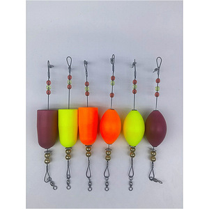 Contrepoids en ruban de titane avec fil d'acier, perle de cuivre, <span class=keywords><strong>flotteur</strong></span> de pêche ovale en mousse, pour la pêche <span class=keywords><strong>au</strong></span> fond, fil de titane, perle de cuivre - Product Image 1