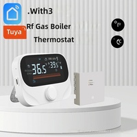 Thermostat intelligent WiFi Tuya pour chaudière, sans fil RF, contrôleur de chauffage sans câblage, un à un