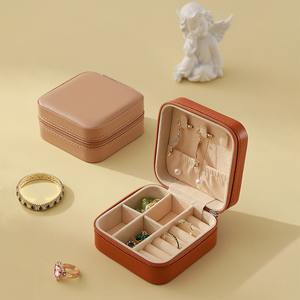 Ucuz takı organizatör kutuları taşınabilir takı fermuarlı çantalar depolama organizatör Jewelri kutuları - Product Image 5