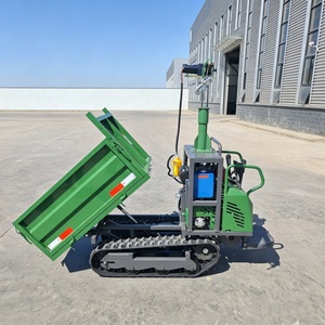 Dumper sur chenilles de haute qualité 1 tonne, moteur 192, 5 vitesses standard avec grue et pompe hydraulique pour une efficacité de construction accrue - Product Image 3