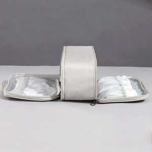 กระเป๋าเก็บชุดชั้นใน Beilian ทรงสี่เหลี่ยม สีเทา ความจุขนาดใหญ่ สำหรับจัดระเบียบเสื้อผ้าสำหรับเดินทาง - Product Image 2