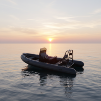 Bateau gonflable rigide en aluminium, 18 pieds, Rhib 560, 10 capacités, Hypalon/PVC, à vendre