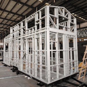 Alanber maisons modulaires extensibles maison préfabriquée structure légère en acier maison mobile maison de voyage petite maison sur roues - Product Image 2