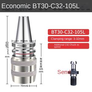 Mandrin de fraisage électrique de haute précision BT40-C32 porte-outil horizontal broches doubles tour à lit plat pour outils électriques C20 C25 C32 - Product Image 4