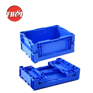 Reusable rustic mini milk crate harvest bins japan foldable collapsible storage plastic crate