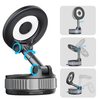 Soporte Magnético Universal de Silicona para Teléfono Celular con Rotación de 360° y Ventosa Flexible para Parabrisas y Tablero de Coche