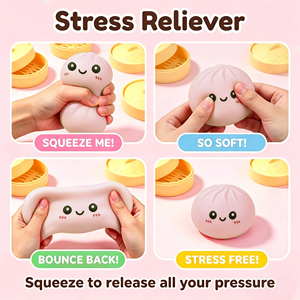 Giant Soft Dumplings Sensory Squishy Toys Cute Children's EVA <b>Material</b> Individual Packaged Gifts - Product Image 3