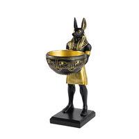 Grenz überschreitende neue Hunde gott Anubis Figur Umwelt freundliche handgemachte Home Wohnzimmer Desktop-Harz ägyptische Handwerk kreative Dekoration