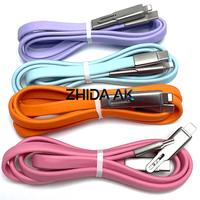 Kabel Data Silikon 2-in-1 240W dengan Pengisian Daya Super Cepat untuk Ponsel dan Laptop