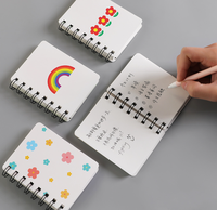 Couverture de bloc-notes en spirale imprimée taille A7 petit mini cahier de poche mignon
