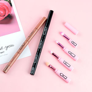 Lot de pinceaux de maquillage multifonctions 4-en-1 télescopiques portables en poils synthétiques pour le visage, les yeux, les sourcils et le correcteur, format mini, vente en gros - Product Image 2