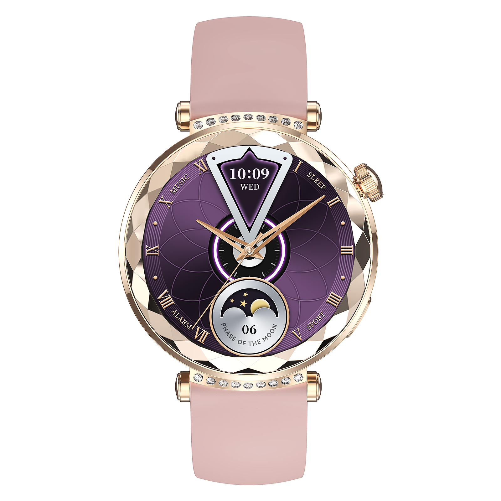 Gold silicone strap