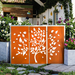 Bespoke laser cắt kim loại bảng điều khiển riêng tư mộc mạc khắc Màn hình Ngăn phòng cửa sổ bao gồm tấm Tường - Product Image 2