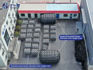Defensa Marina Neumática de Goma Personalizada ISO 17357 CCS para Muelles Flotantes - Product Image 4