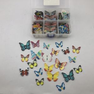 Papier gaufré comestible pour la décoration de gâteaux, feuilles de papier gaufré en forme de papillons pour la décoration de gâteaux - Product Image 2