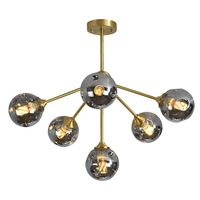 Lustre led suspendu en boule de verre, Style contemporain, Alibaba, chine, 220v