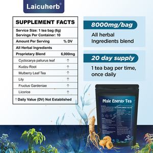 Té de Hierbas para la Vitalidad Masculina Laicuherb, Suplemento Herbal para la Fertilidad Masculina, Ginseng, Salud, Vegano, Sin OMG, Sin Gluten, en Bolsa - Product Image 6
