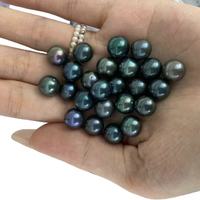 Perle d'eau douce ronde naturelle de 9-10 mm, perle Edison, perle en vrac pour la fabrication de bijoux