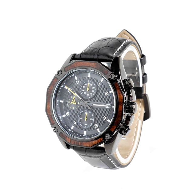 Wholesale Stainless Steel Square 3 ATM Fashion Men's Watches with Crystal Leather Strap Simple Design Fosil