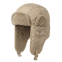 Chapeau d'hiver en fausse fourrure sherpa, coupe-vent, avec cache-oreilles, style aviateur, 100% polyester, unisexe, pour le ski et les voyages en plein air