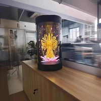 Pantalla Cilíndrica Holográfica 3D de 21.5 Pulgadas, Proyector de Hologramas Publicitarios HD 1080P para Tiendas Minoristas