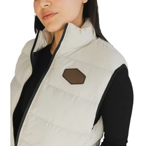 Vestes sans manches sur mesure OEM, manteaux, fermeture éclair avant, gilet matelassé pour femmes, gilet matelassé pour femmes - Product Image 5