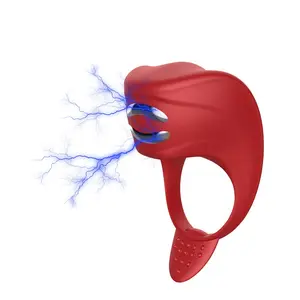 Adam kadın için seks vibratör eğlenceli seks oyuncakları çift seks oyunu elektrik şok horoz halka erkekler için erkek yapay penis Glan halka uzun zaman