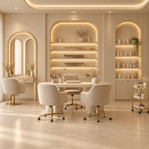 Diseño Interior de Lujo para Salón de Belleza y Muebles de Salón con Vitrinas Personalizadas - Product Image 3