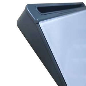 Amazon Top Rank <span class=keywords><strong>Glass</strong></span> Máy Tính Để Bàn Bảng Trắng Khô Xóa Bảng Máy Tính Bàn Pad Bàn Phím Đứng Bảng Trắng Với Ngăn Kéo Bàn Tổ Chức - Product Image 2