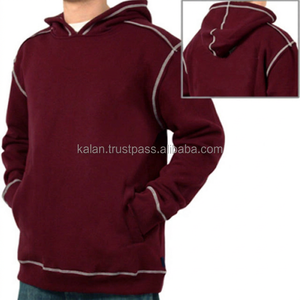 100% algodón 24oz Cool Streetwear patrón sólido Sudadera con capucha jersey de lana de punto con estampado de seda personalizado para invierno KFH02 - Product Image 4