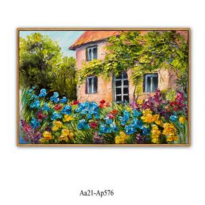 Collezione di Arte Paesaggistica Rustica, Stampe Digitali su Tela di Olio Realistico con Motivi Floreali e Campestri, Ecologiche - Product Image 6