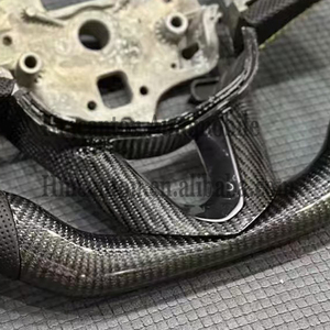 Nouveau produit en gros : Volant en fibre de carbone avec surpiqûres en cuir, compatible Cadillac CT4 CT5 - Product Image 4