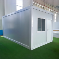 Maison conteneur moderne pliable, empilable, résistante au vent, en acier préfabriqué, avec structure anti-rouille durable, entrepôt modulaire