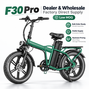 จักรยานไฟฟ้า QMWHEEL F30 Pro UK ขายส่ง จักรยานไฟฟ้าพับได้ขนาด 20 นิ้ว 250W 48V 45Ah พร้อม GPS Tracker และตะแกรงหลัง - Product Image 1