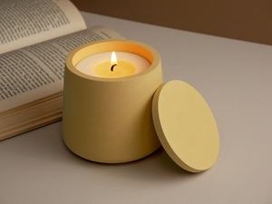 CARATTE Stampo Rotondo Personalizzato in <span class=keywords><strong>Silicone</strong></span> per Barattoli per Candele con Coperchio, Stampo in <span class=keywords><strong>Silicone</strong></span> per Cemento per Barattoli per Candele e Fioriere - Product Image 6